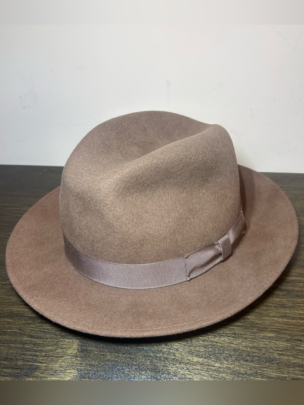 Vintage Orvis Lite Felt XL Brown Wool Fedora Made USA